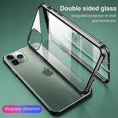 Iphone 11 Metal Magnetic Adsorption case - Iphone 11 Double-Sided Tempered glass Magnet Cover - Phone case & Phone screen protector - Easy to install