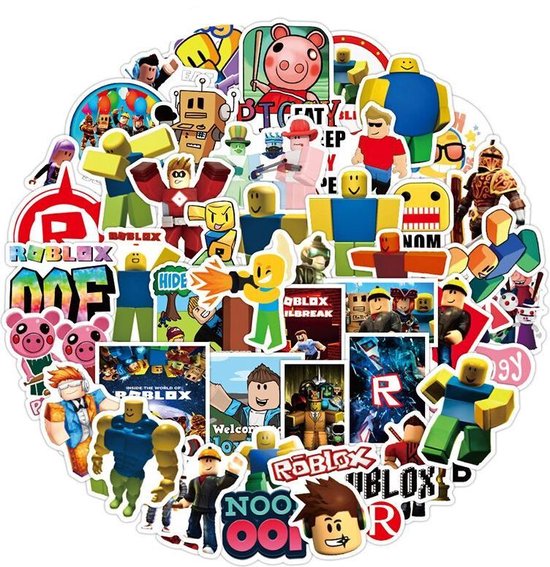Roblox stickers 50 verschillende game stickers voor laptop, muur