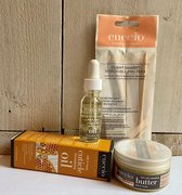 Happy Manicure @ Home –Milk & Honey – 24 uur Hydraterend – Herstellend – Antibacterieel – Incl. Verzorgende Cuticle Oil - Bodylotion en de perfecte handcrème in 1-Ideaal - geschenk - gift - v