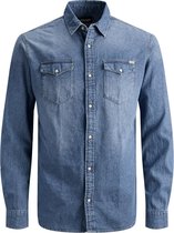 Jack & Jones Essentials Heren Kleding voor voor Overhemden voor Casual en nette overhemden Denim Overshirt in het Blauw voor heren 
