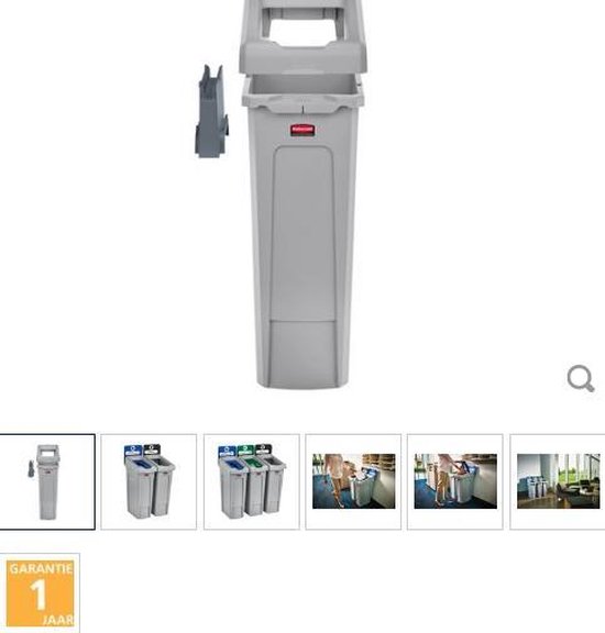 Rubbermaid Slim Jim Recycling Station Startset - Rubbermaid DY107