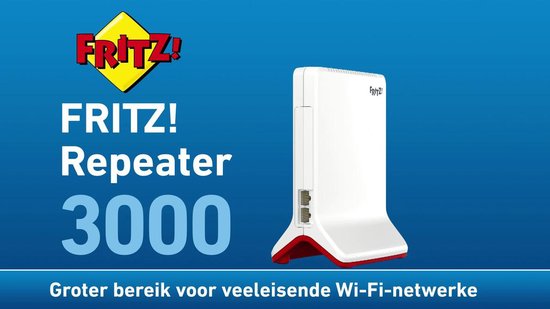 Handig club Let op AVM FRITZ!Repeater 3000 - Wifi versterker - Tri-band - Wireless AC - 3000  Mbps | bol.com