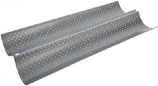 Plaque de Cuisson 2 Baguettes Moule 38cm Gris au meilleur prix