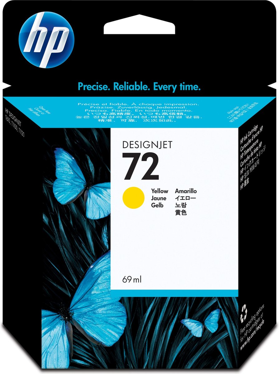 HP 72 - Inktcartridge / Geel