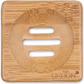 SKOON Bamboo solid bar (zeep) houder vierkant