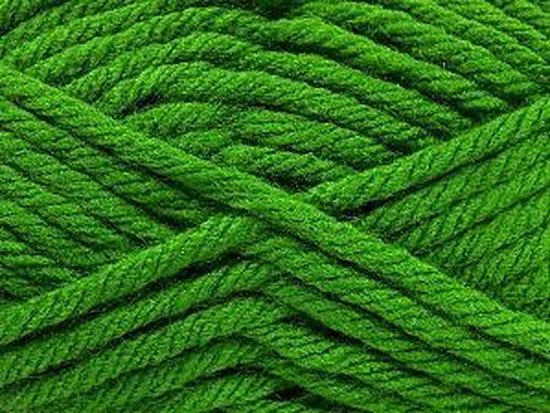 soep bad ballon Breigaren acryl kopen kleur groen - super bulky yarn pendikte 8-9 mm dik  garen voor... | bol.com