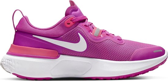 Nike - Wmns React Miler - Roze Hardloopschoenen - 36 - Roze