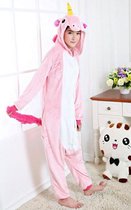 Onesie Unicorn Roze - Pyjamapak - Volwassene - Eenhoorn - Jumpsuit