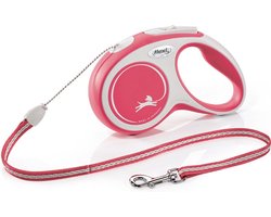 Flexi New Comfort Koord S 5M 12KG - Rood