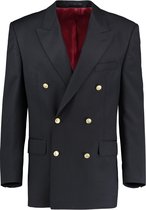 The English Hatter Mannen Bo Blazer Double Breasted Blauw Wol Maat: 50