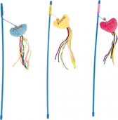 Duvo+ Speelhengel love met catnip kleur geel 53cm, LET OP PER STUK, ALLEEN DE KLEUR GEEL WORD GELEVERD !!