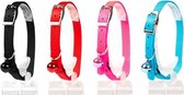 Duvo+ Kattenhalsband uni 2 nylon kleur roze 20-30cm / 10mm, LET OP PER STUK, ALLEEN DE KLEUR ROZE WORD GELEVERD !!