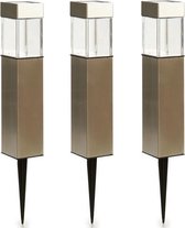 Grundig Solar LED Buitenlampen - 3 Stuks