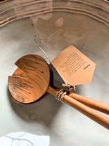 Original Home - Teakhouten Saladebestek - Handgemaakt