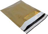 Verzendzakken voor Kleding - 100 stuks - 25 x 34 cm (A4) - Goud Verzendzakken Webshop - Verzendzakken plastic met plakstrip