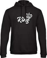 King / Queen Hoodie Royal (King - Maat 4XL) | Koppel Cadeau | Valentijn Cadeautje voor hem & haar