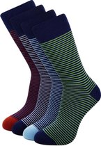 Slopes&Town Bamboe Sokken Stripy Socks (4 pairs)