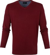 Suitable Katoen Vini Pullover V-Hals Bordeaux - maat XL