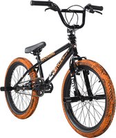 Ks Cycling Fiets BMX Freestyle 20 '' 23 Cirkels schwarz-oranje - 25 cm