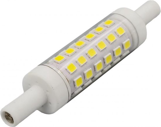 R7s staaflamp | 78x15mm | LED 5W=42W halogeenlamp | daglichtwit 6500K