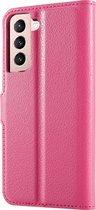 Shieldcase Samsung Galaxy S21 wallet bookcase - roze