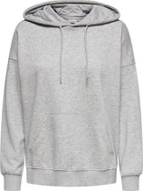 ONLY ONLFEEL LIFE L/S HOOD SWT NOOS Dames Trui Grijs - Maat M