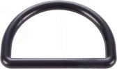 Kunststof D-ring 20 mm zwart - per 10 stuks