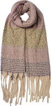 Clayre & Eef sjaal 68x185cm roze