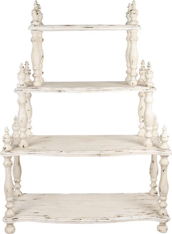 Leomark Eenvoudige witte boekenplank - OSLO - 3 planken