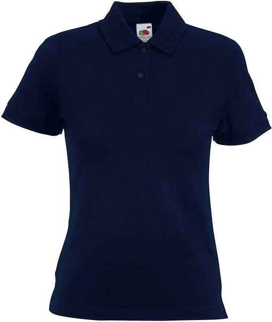 Fruit of the Loom polo lady fit marine maat XL