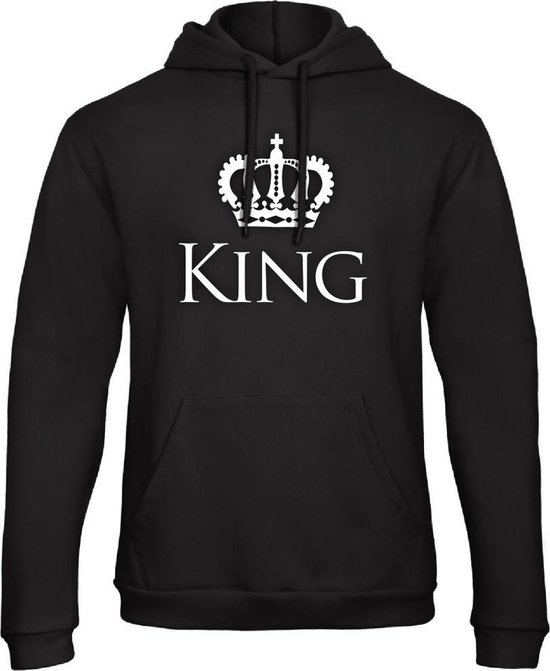 King / Queen Hoodie Classic (King - Maat L) | Koppel Cadeau | Valentijn Cadeautje voor hem & haar
