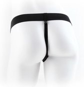 Fetish fantasie series 9 hollow strap-on met balls 22.9cm  flesh