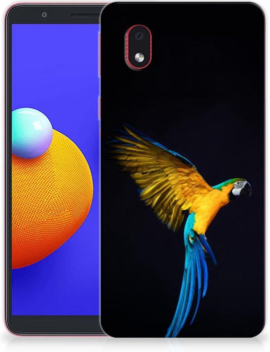 Samsung Galaxy A01 Core TPU Hoesje Papegaai