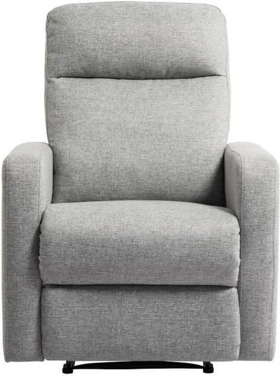 RELAX Handmatige relaxstoel - Grijze stof - Klassiek - B 76 x D 88 cm |  bol.com