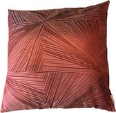 WOONENZO - Sierkussen 45x45 - rood - brons - abstract