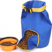 Hondenvoer opslag container - opvouwbare tas hondentraining - Blauw