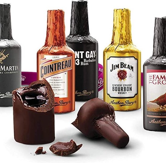 Coffret de chocolat noir à la liqueur - 16 parfums - Anthon Berg