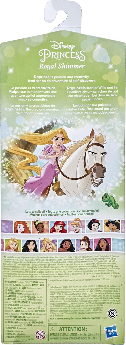 Hasbro Disney Princess Royal Shimmer - Pop - Rapunzel — afbeelding 8