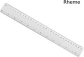 Liniaal - 30 cm - Recht - Antibacterieel - Wit - Rheme