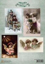 NEVI048 Decoupage sheet A4 Vintage Vintage Christmas
