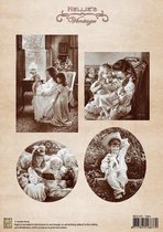 NEVI025 Knipvel A4 10st vintage tales