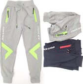 Jongens joggingbroek kinderkleding broek jongens broek grijs maat 146/152