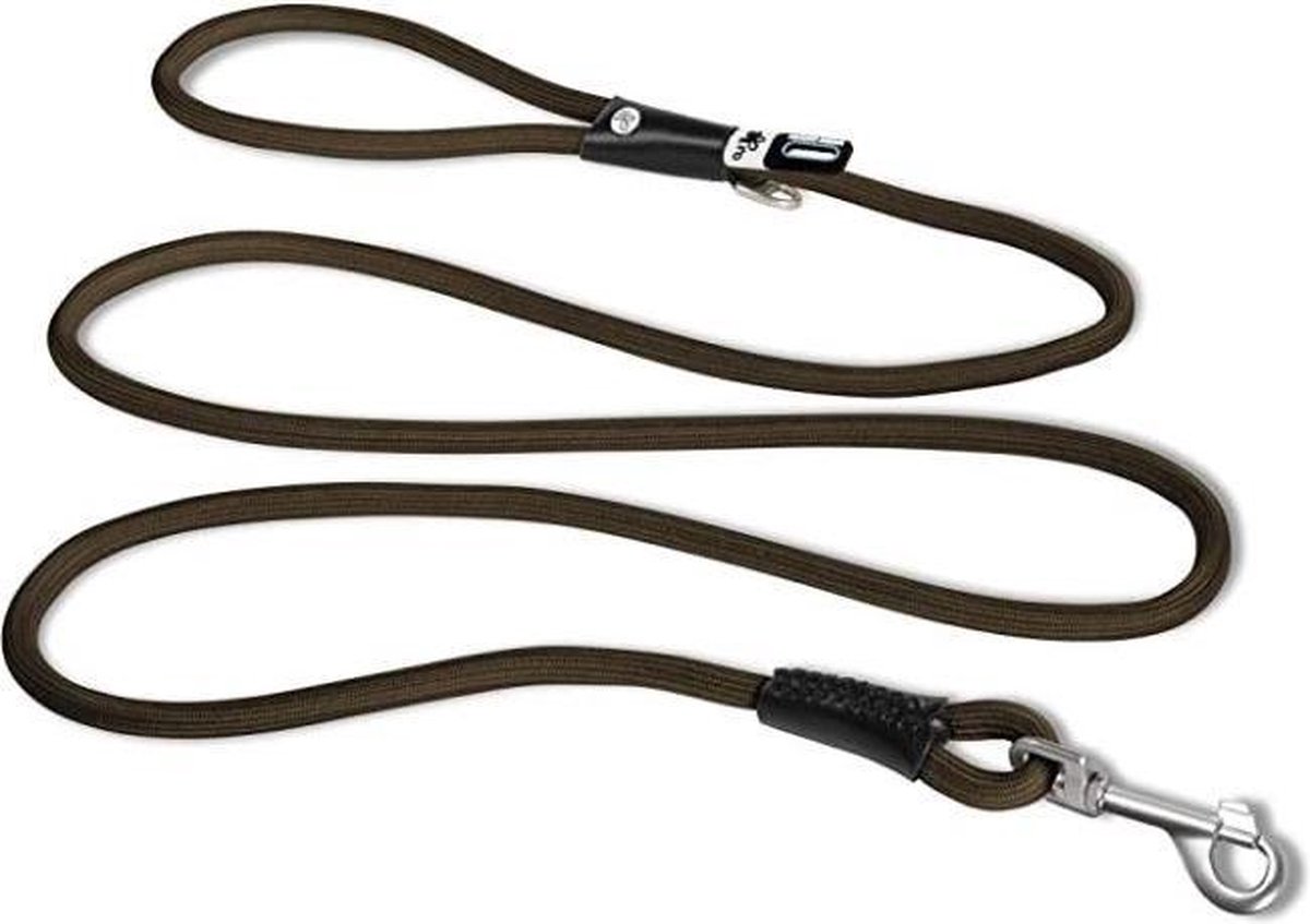 Curli Stretch Comfort Leash - Brown - M