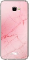 6F hoesje - geschikt voor Samsung Galaxy J4 Plus -  Transparant TPU Case - Coral Marble #ffffff