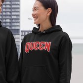 King / Queen Hoodie Premium (Queen - Maat XXL) | Koppel Cadeau | Valentijn Cadeautje voor hem & haar