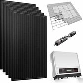 Complete set met 6 zonnepanelen DMEGC 360 Wp mono all-black