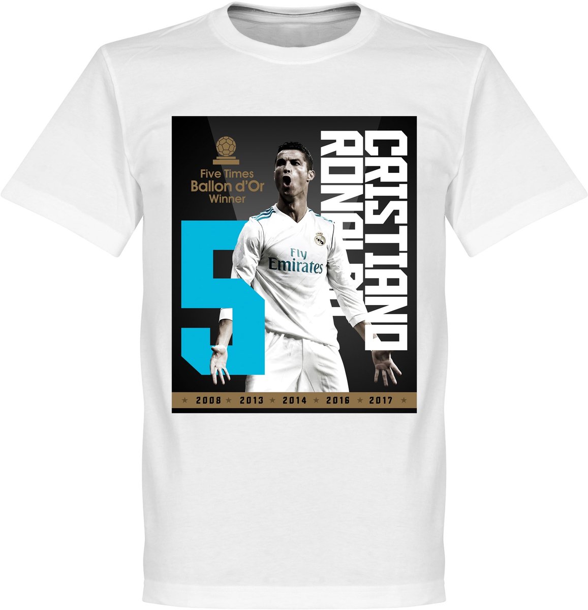 Ronaldo Ballon D'Or 2017 T-Shirt - L