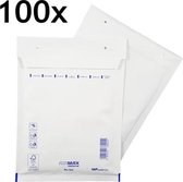 100 stuks - Bubbel Enveloppen - 14/D - 200 x 275 cm - Luchtkussen Enveloppen met Plakstrip - Wit