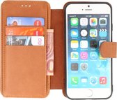 Lelycase - iPhone 6 / 6s Lederen Flip Case Cover Hoesje - Bruin