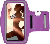 Nokia 3.4 Hoesje - Sportband Hoesje - Sport Armband Case Hardloopband Paars